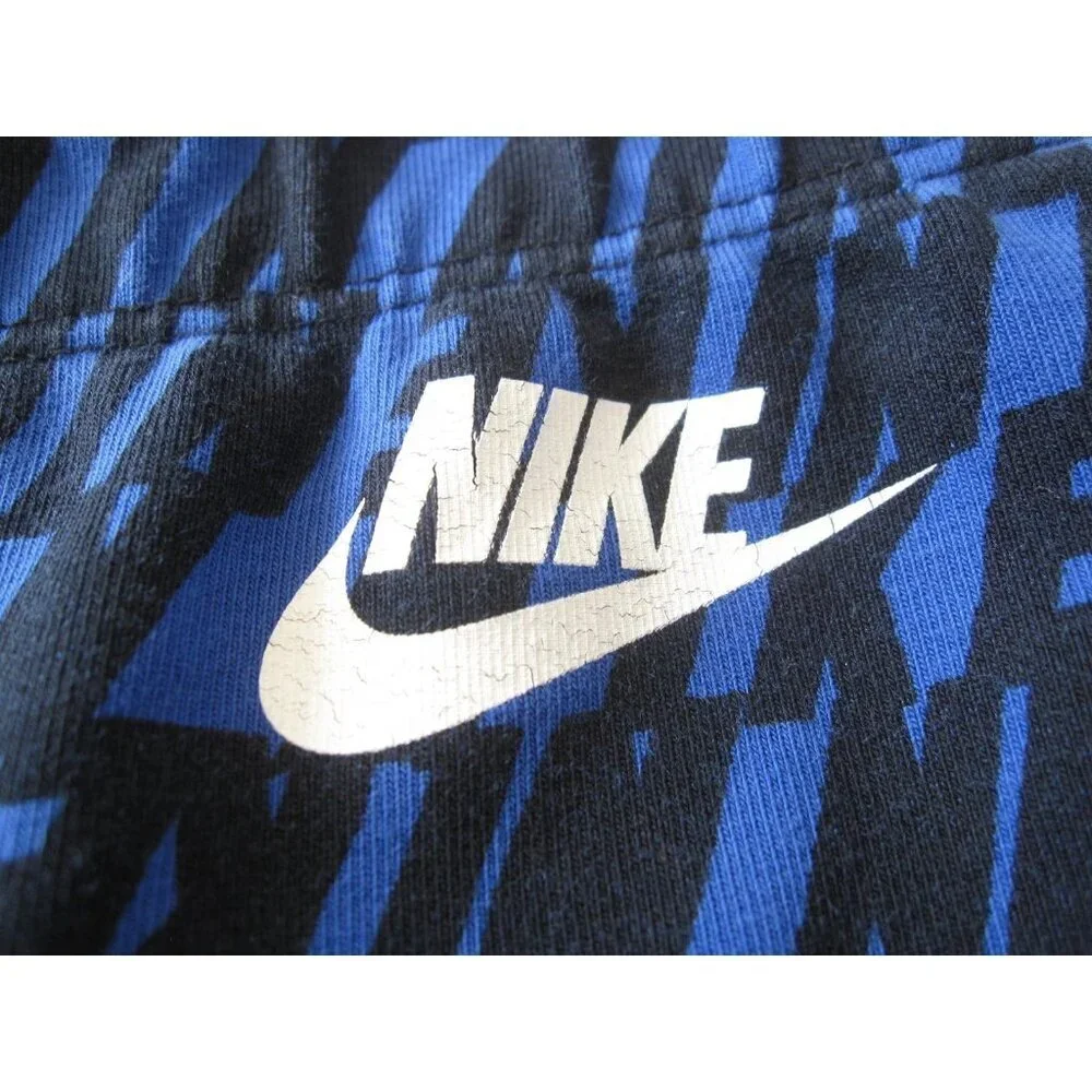 Nike All Over Logo Women Leggings Blue Black 